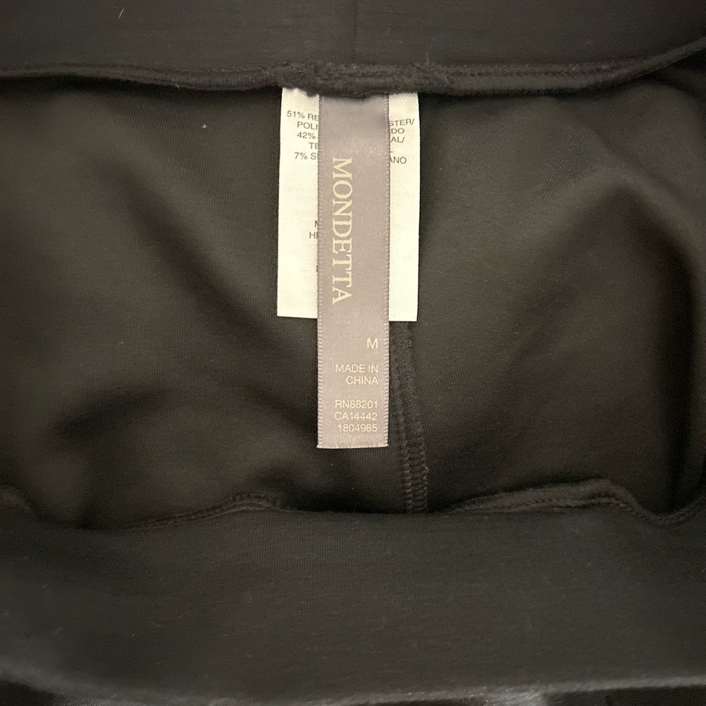 Mondetta Black Straight Leg Pants / ZIZE  M - Picture 4 of 5